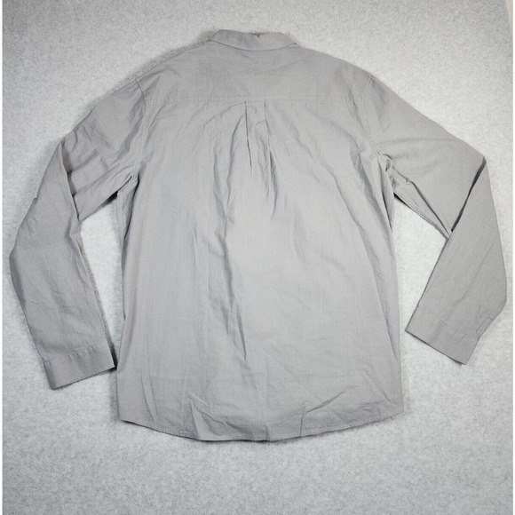 NWT APRAW Shirt Men's Gray Long Sleeve Linen Blend‎ Button Up Size XXL - Picture 4 of 9
